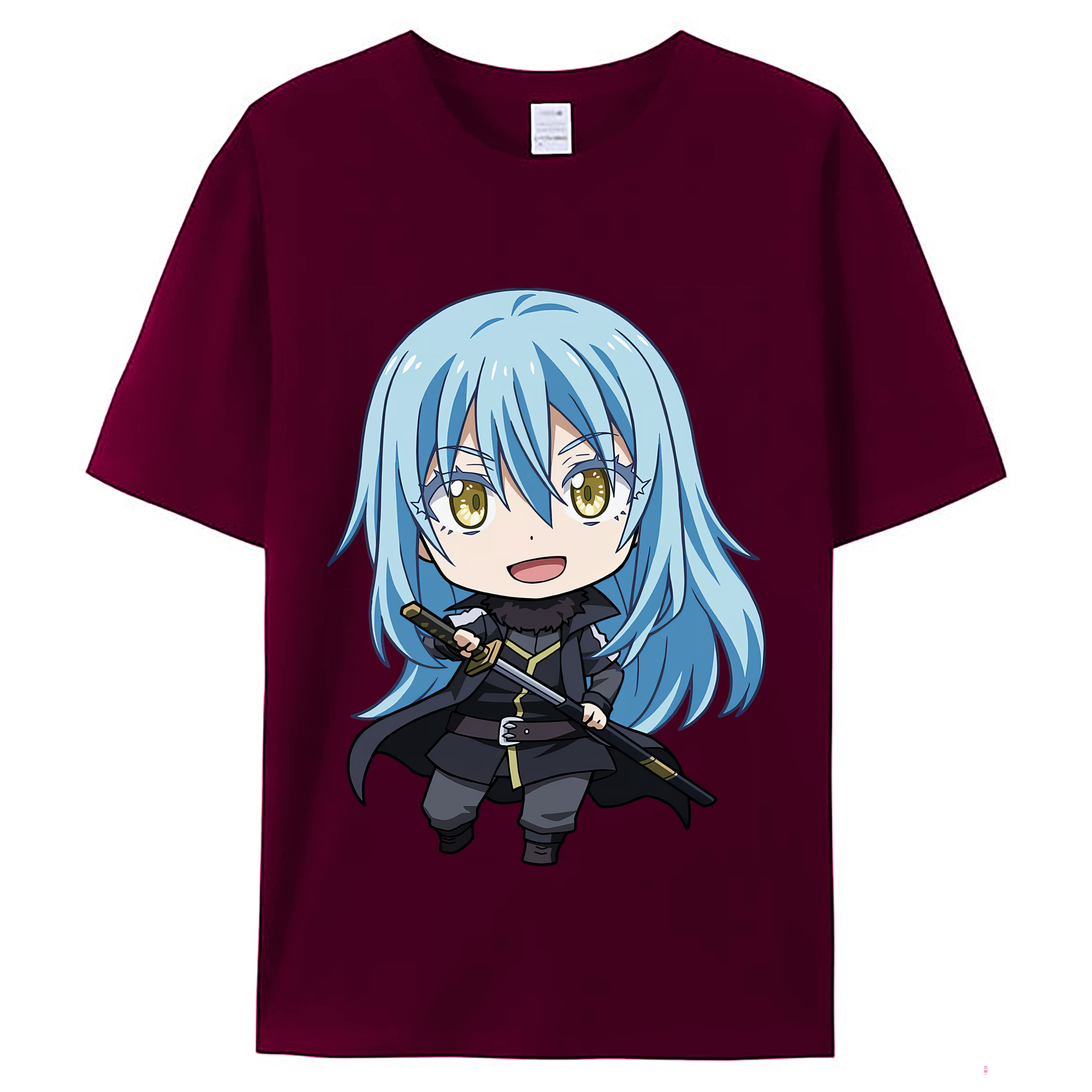 （画像用） 転スラ Regarding Reincarnated to Slime レディースカジュアルプリントTシャツ（綿100％）